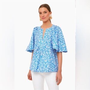 Tuckernuck x Cameran Eubanks Wimberly Blooms on Broad Finley Flutter Sleeve Sz L